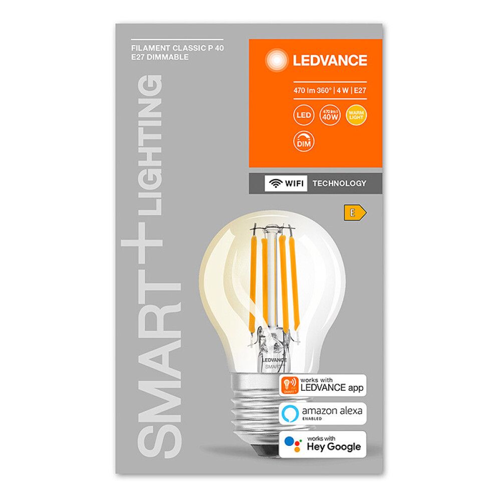 LYSPÆRE LEDVANCE LED SMART+ WIFI CLP E27 470LM 4W DIMBAR