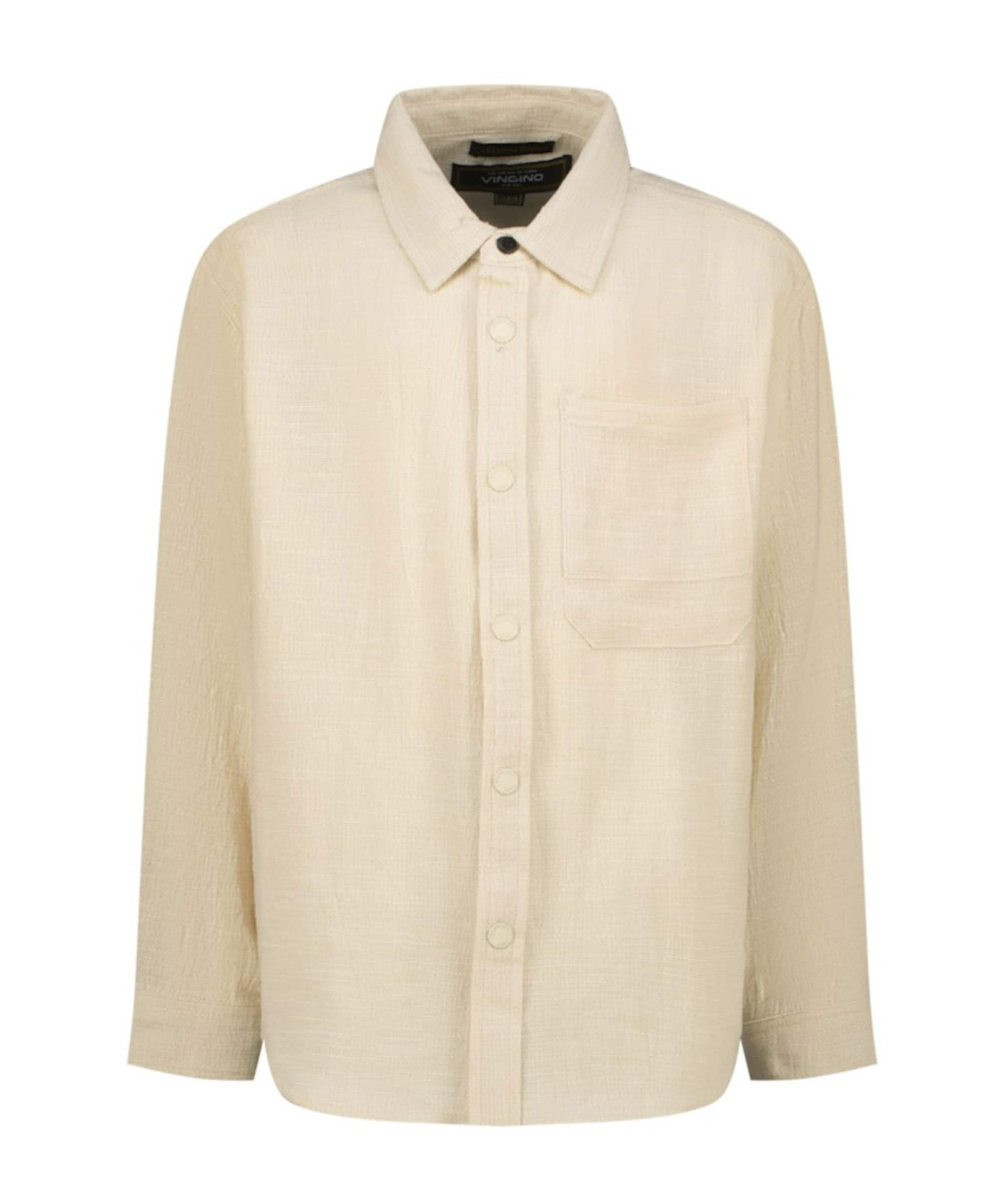 Vingino Jongens overhemd lange mouw beige