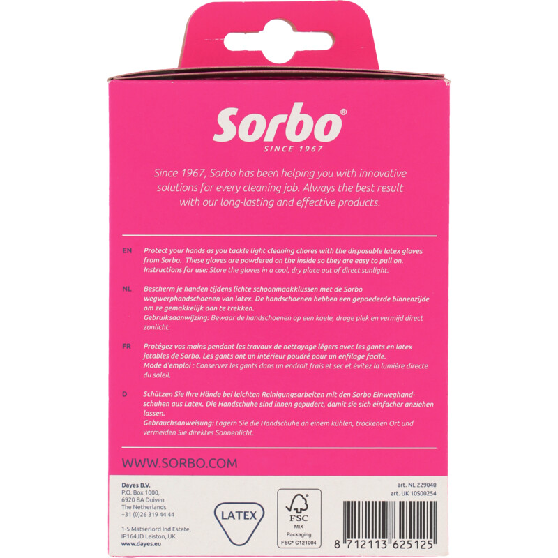 Sorbo Wegwerphandschoen nitril