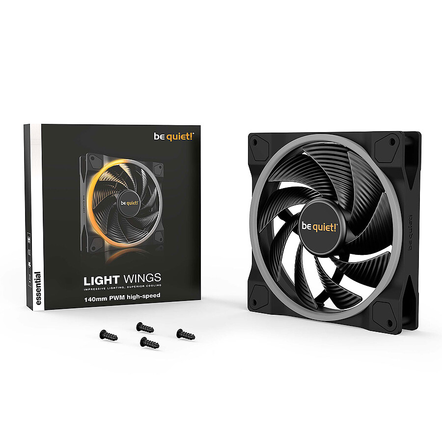 be quiet! Light Wings 140 mm PWM High Speed ARGB