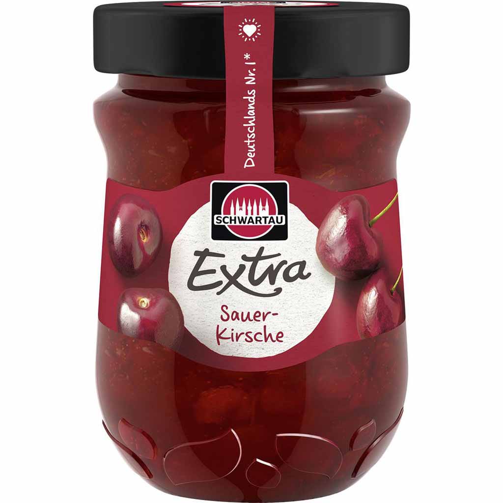 Schwartau Extra Konfitüre Sauerkirsche 340g MHD:23.5.26