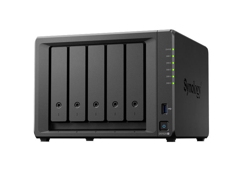 Synology NAS DiskStation DS1525  5-bay NAS mit 5 Laufwerkschächten