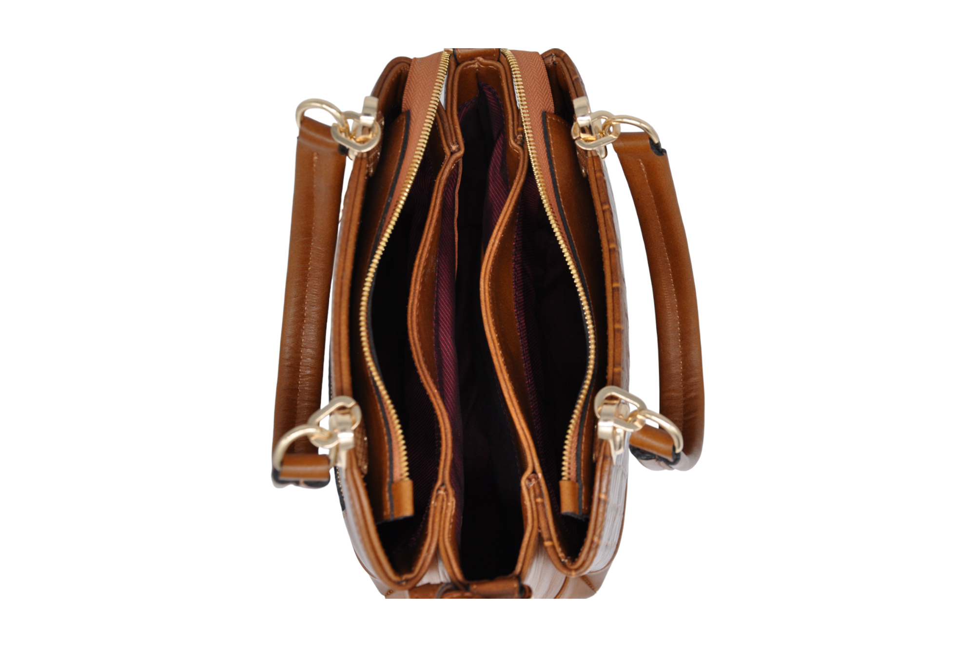 ELODINA Alvy – Cognac Schouder/Handtas