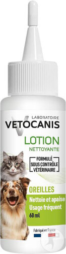 Vetocanis Lotion Nettoyante Oreilles Chat Et Chien 60ml