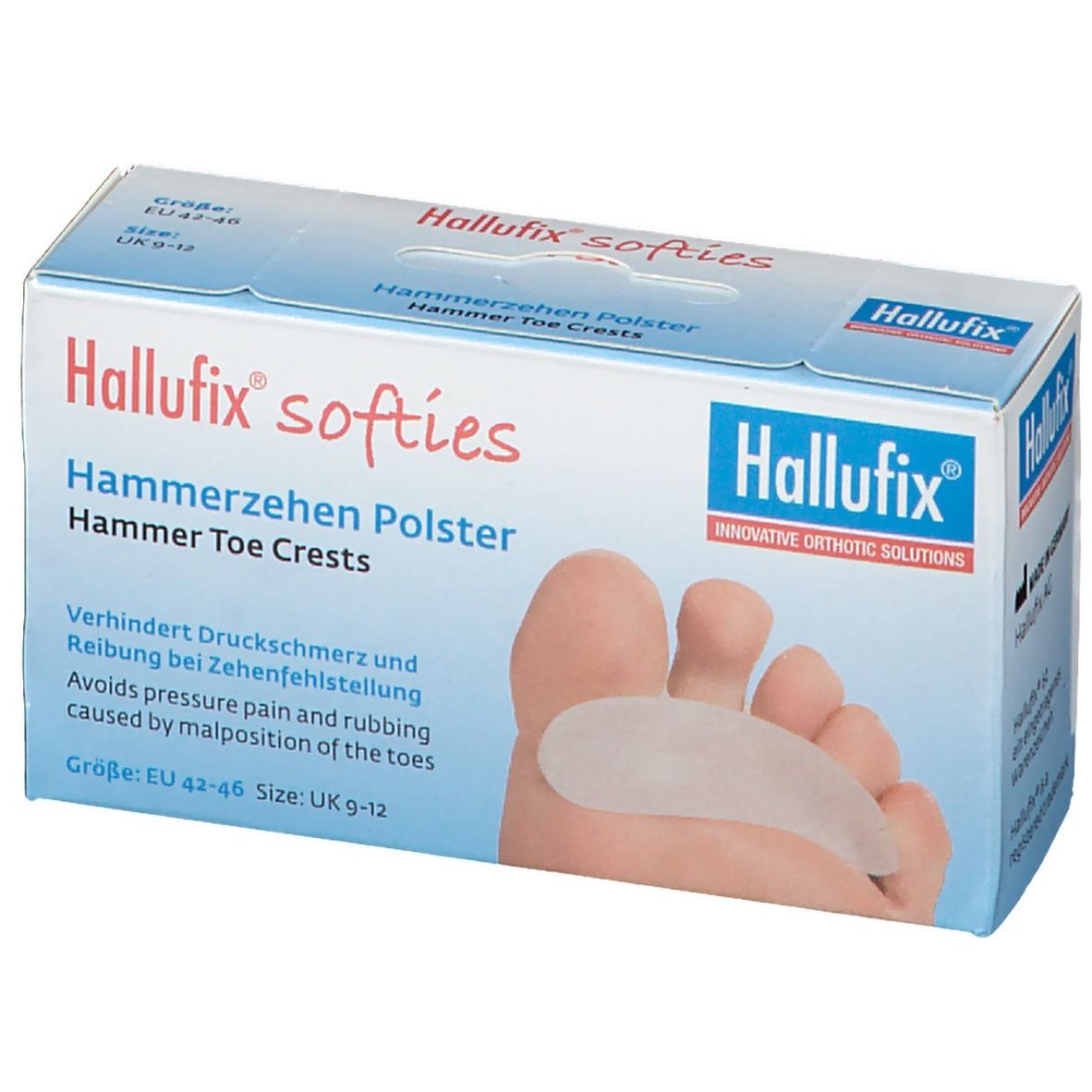 Hallufix® softies Hammerzehen Polster Gr. 42-46