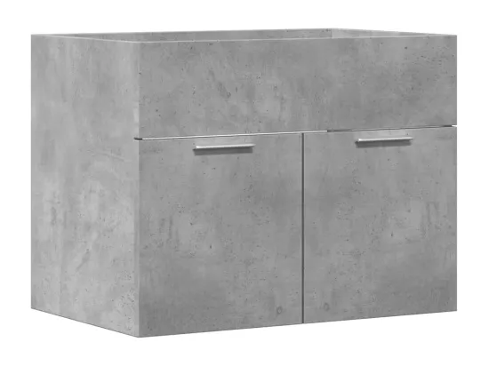 Armoire d'évier Gris béton 60x38,5x46 cm Aggloméré