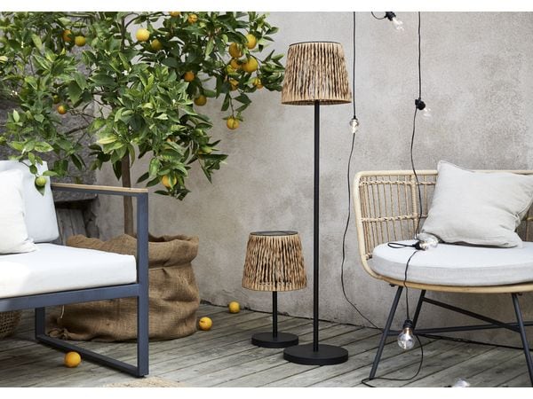 Star Trading Stehleuchte Solar Cesta, 127 cm, Braun/Schwarz Stehlampe