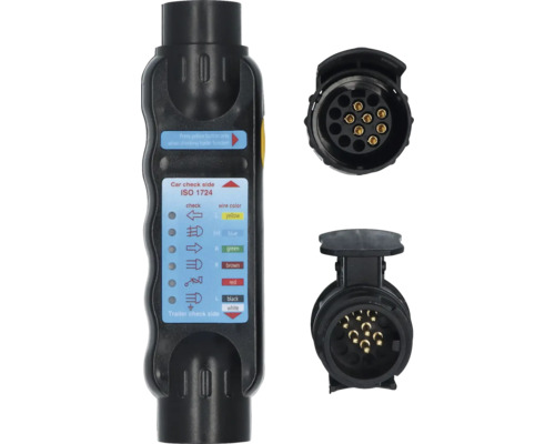 Carpoint testerkit voor aanhangerverlichting, 7-13 pins, 3-in-1, inclusief 2 adapters
