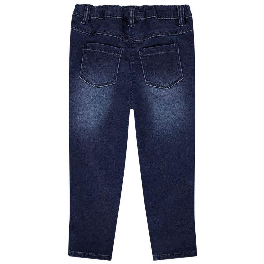 Jegging en denim avec broderies pour bébé fille - Bleu moyen