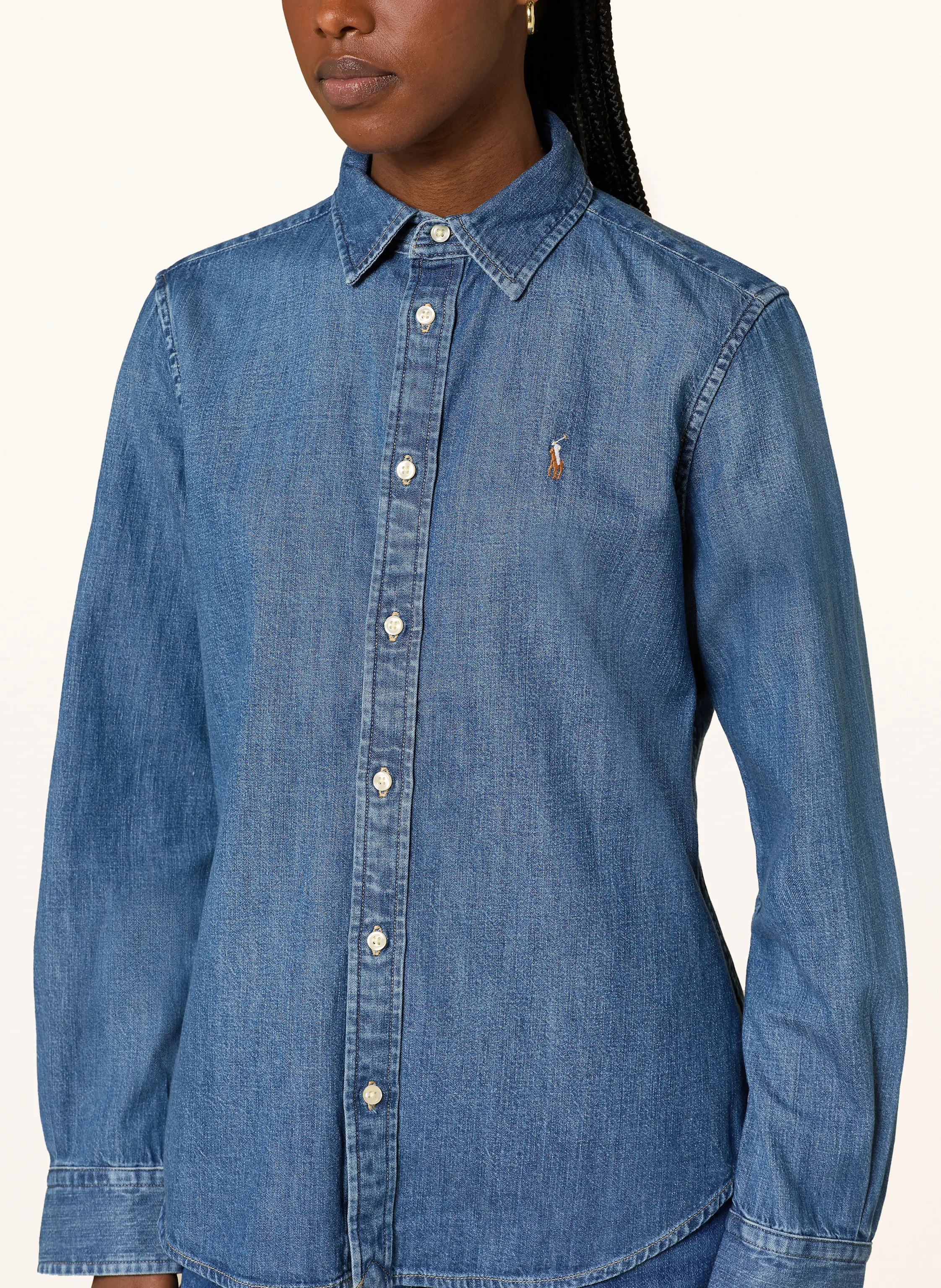 POLO RALPH LAUREN Hemdbluse in Jeansoptik