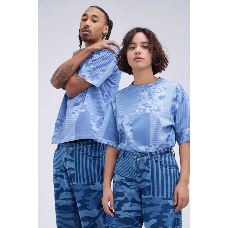 ALL OVER T-SHIRT BLEU TS MANCHE COURTE Coton No Gender