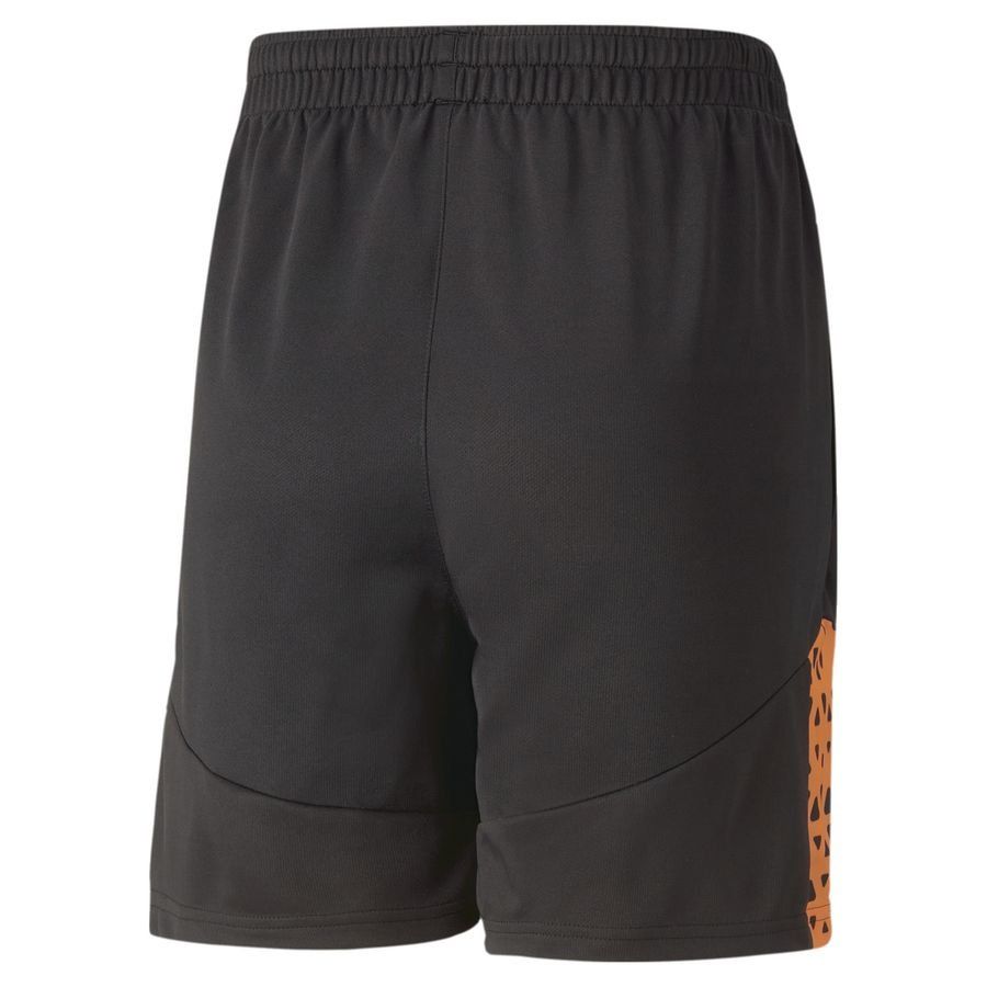 PUMA Short d'Entraînement IndividualCUP - Noir/Orange Enfant