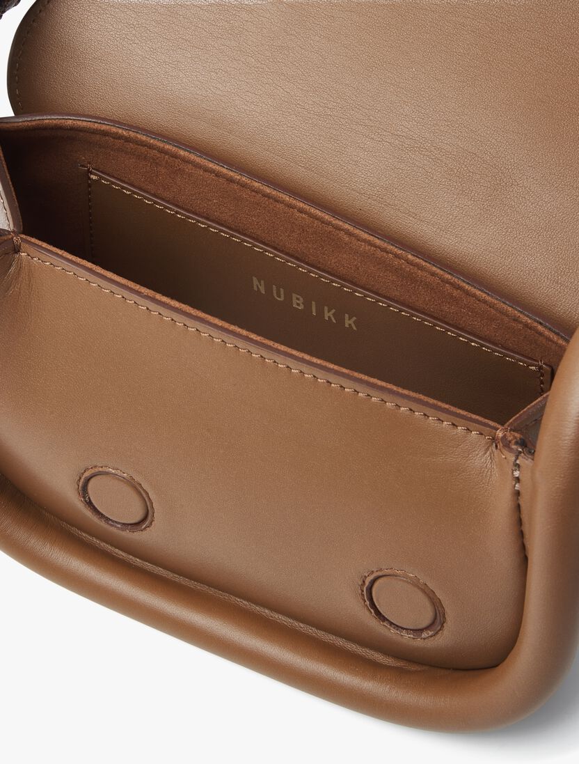 cognac nubikk schoudertas bobby mini bag ii
