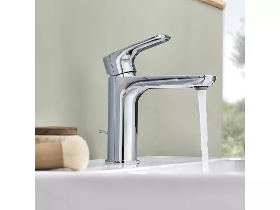 Mitigeur lavabo VILLEROY ET BOCH O.novo avec tirette chrome