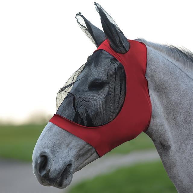Vliegenmasker WeatherBeeta Stretch Eye With Ears Rood-zwart