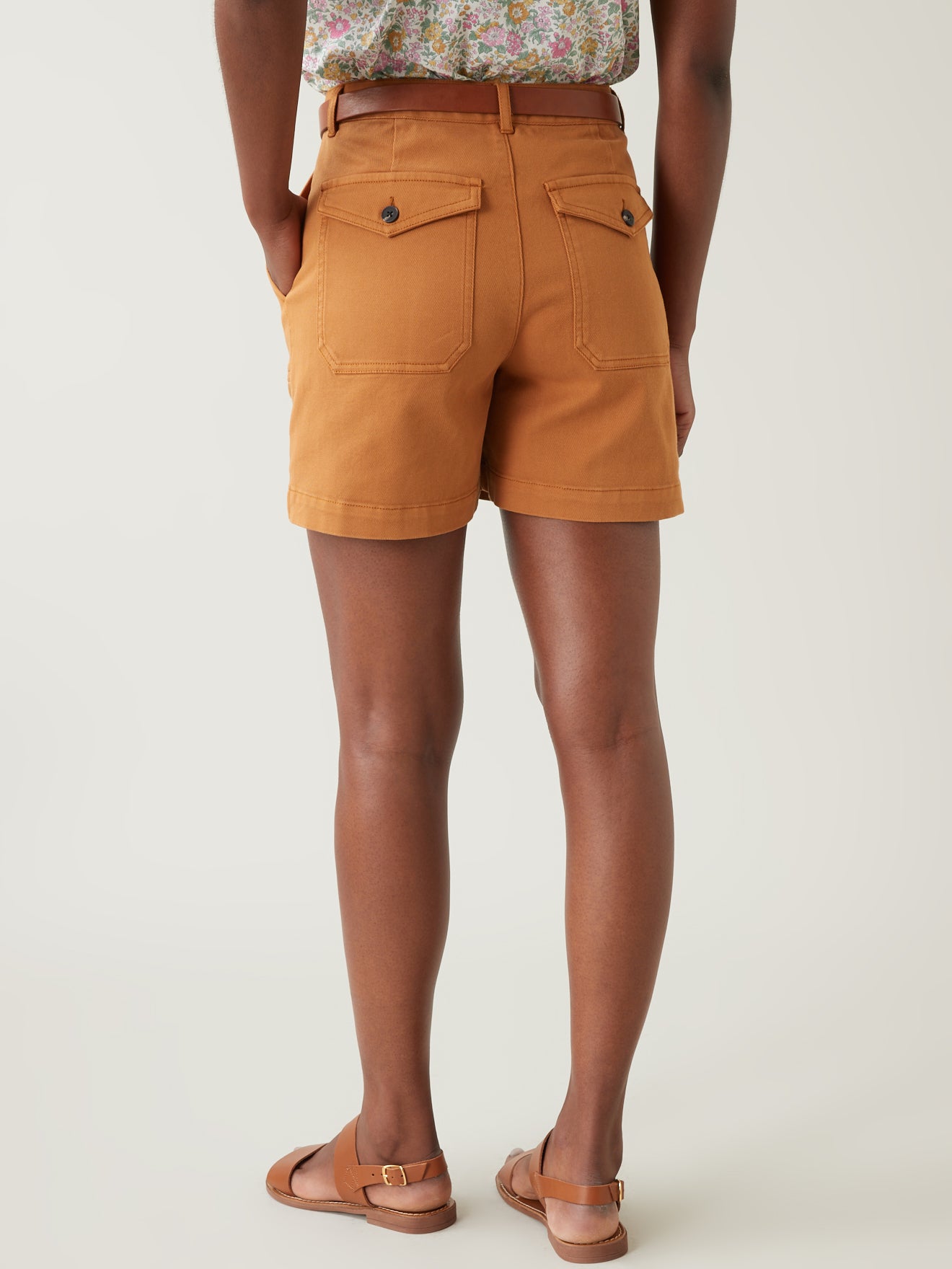 Short cargo uni femme