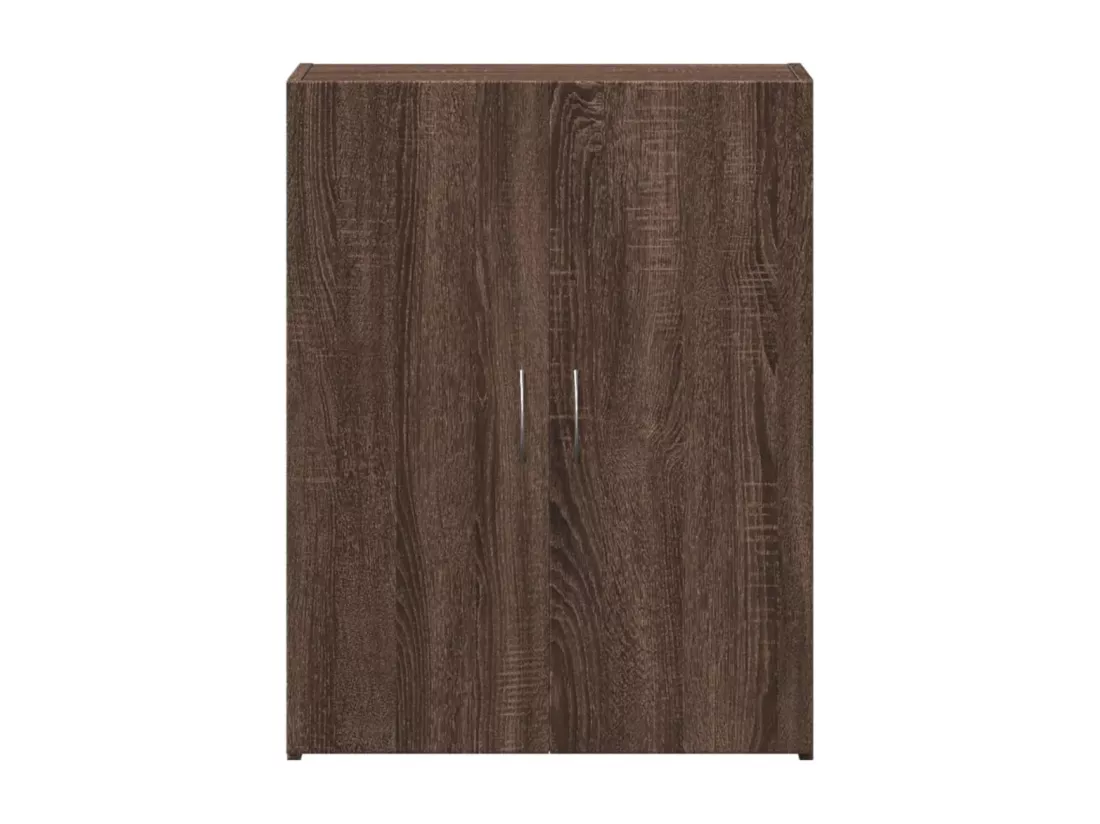 Armoire de classement chêne marron bois d'ingénierie
