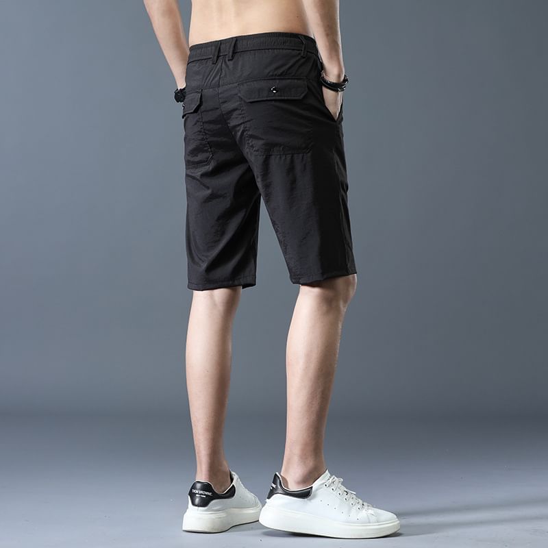 Lefitt - Mid Rise Plain Shorts