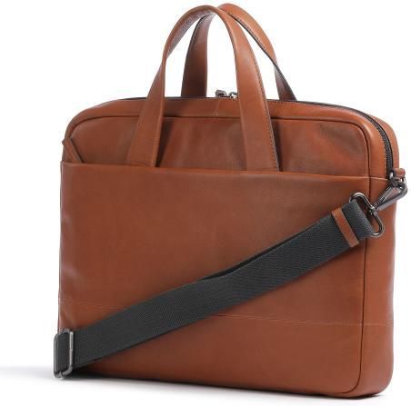 Leonhard Heyden - Hamburg - Laptoptas - Zwart - Leer - Met Ritsvakken