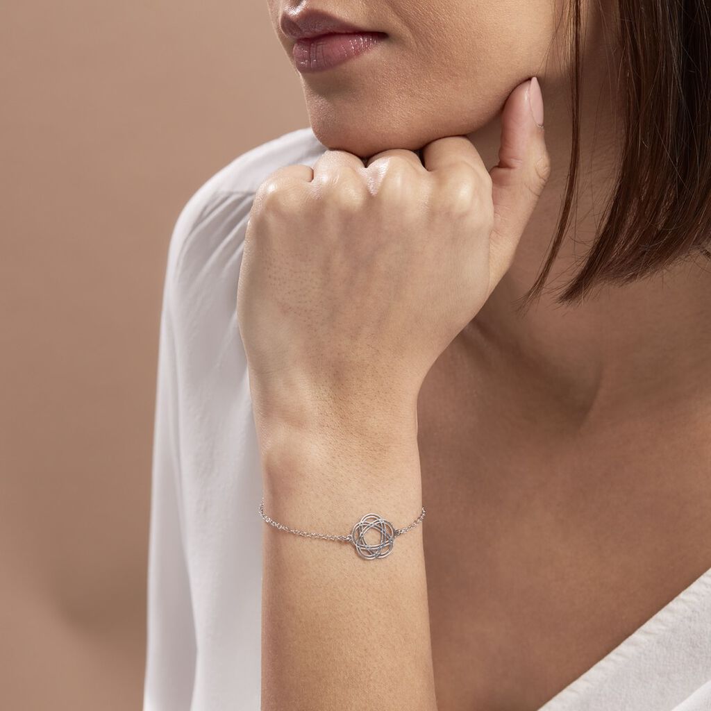 Bracelet Constellation Argent Blanc