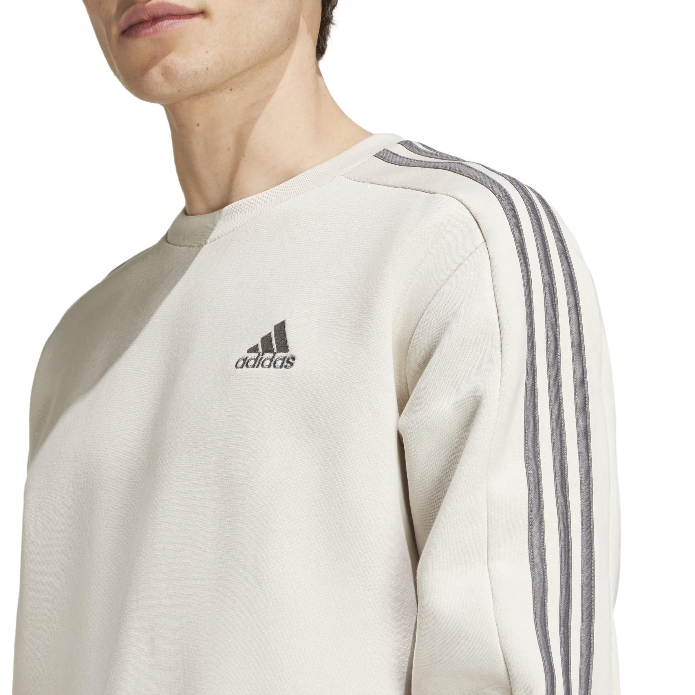 adidas Essentials 3-Stripes Fleece Sweatshirt Mens