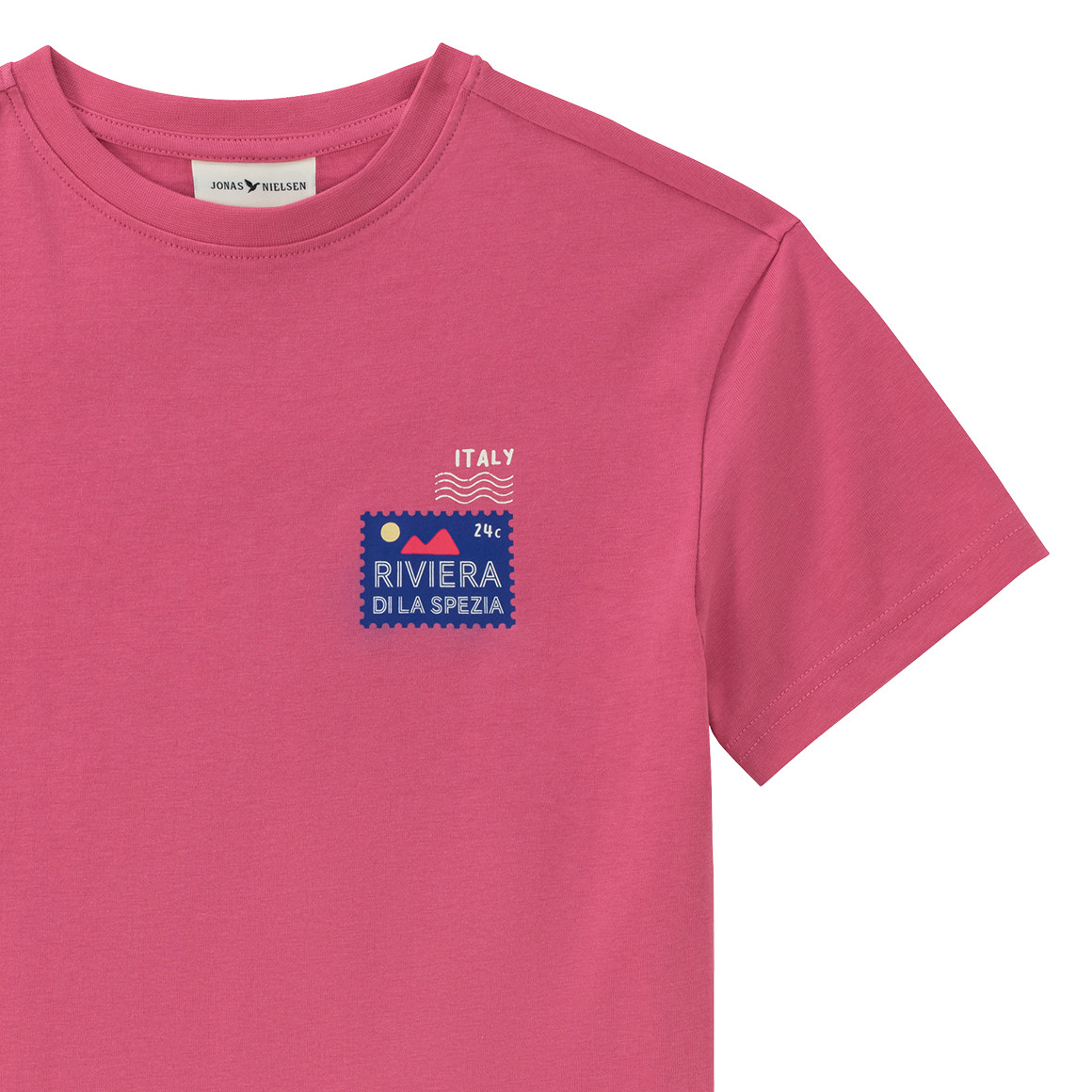 Jonas Nielsen Jungen T-Shirt mit Backprint pink