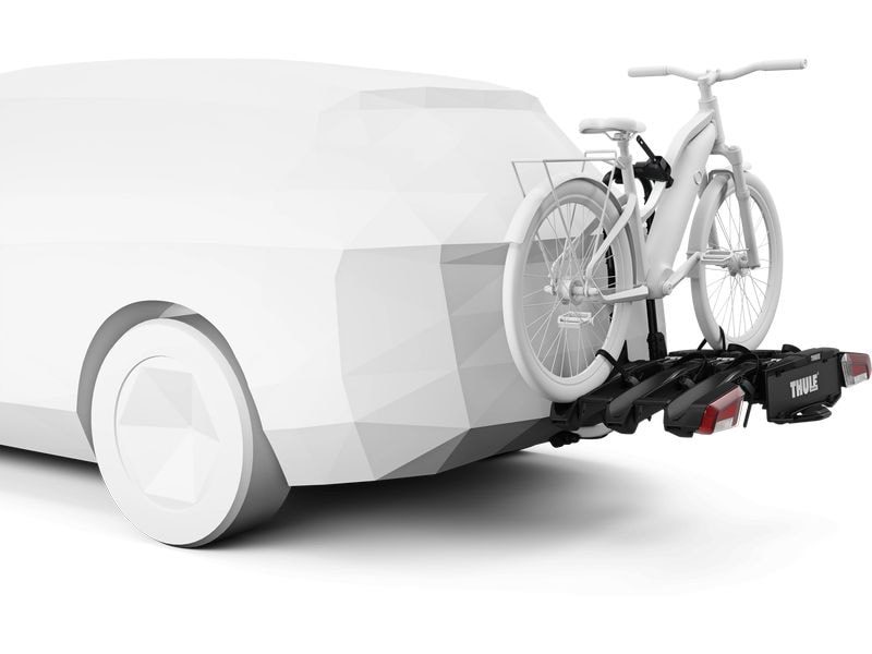 Thule Anhängerkupplungsträger EASYFOLD 3 Schwarz 3-Bike 3-Fahrrad-Anhängerkupplung Fahrradträger