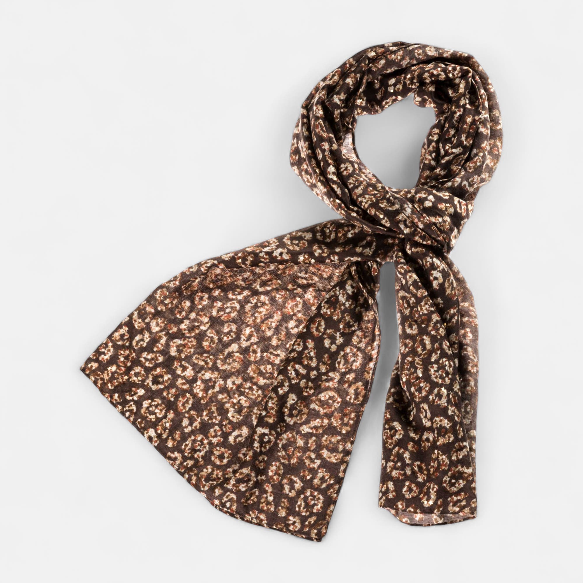 Foulard marron
