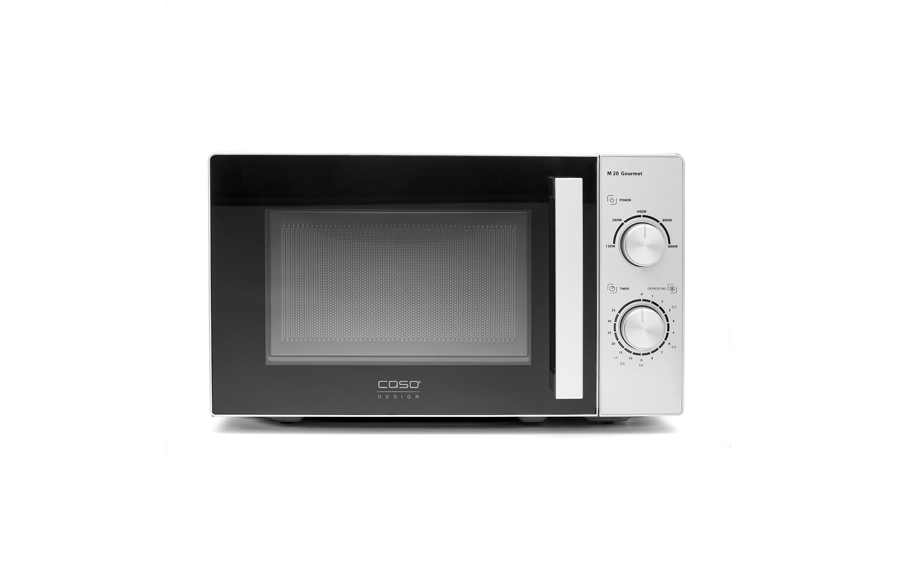 Mikrowelle M20 Gourmet Schwarz/Silber<br>Design-Mikrowelle