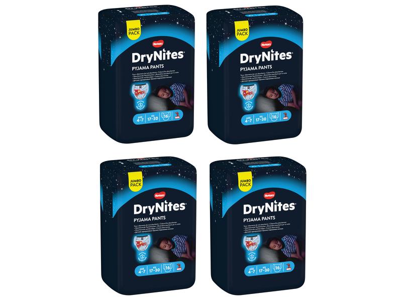 Huggies Nachtwindeln DryNites Jumbo-Pack Boy Monatsbox 4-7 Nachtwindeln Jumbo-Pack Monatsbox