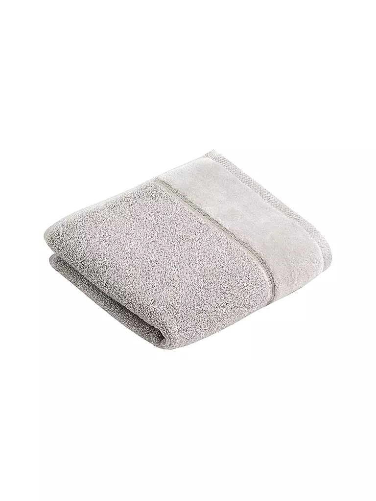 VOSSEN Gästetuch PURE 40x60cm Stone silber