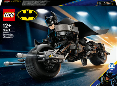 LEGO Super Heroes 76273 Byggbar Batman-figur og batpod-sykkelen