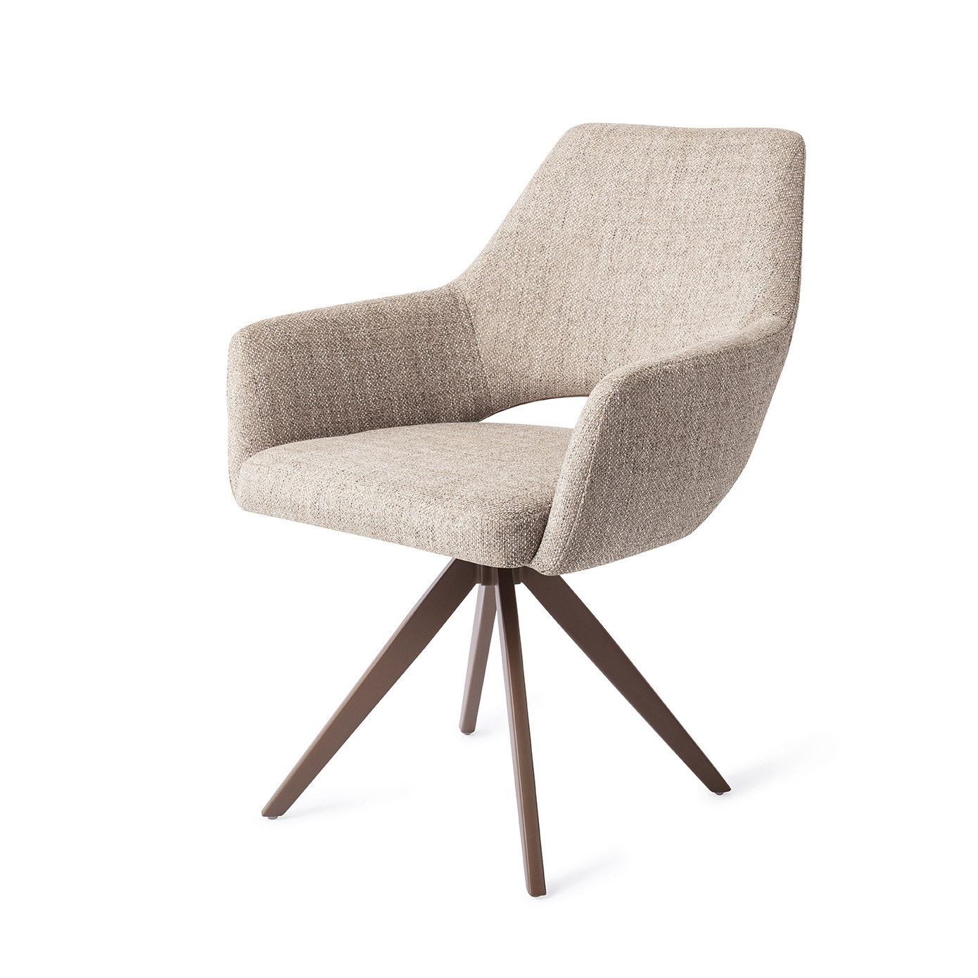 Jesper Home Eetkamerstoel Yanai - Turn Brown Biscuit Beach