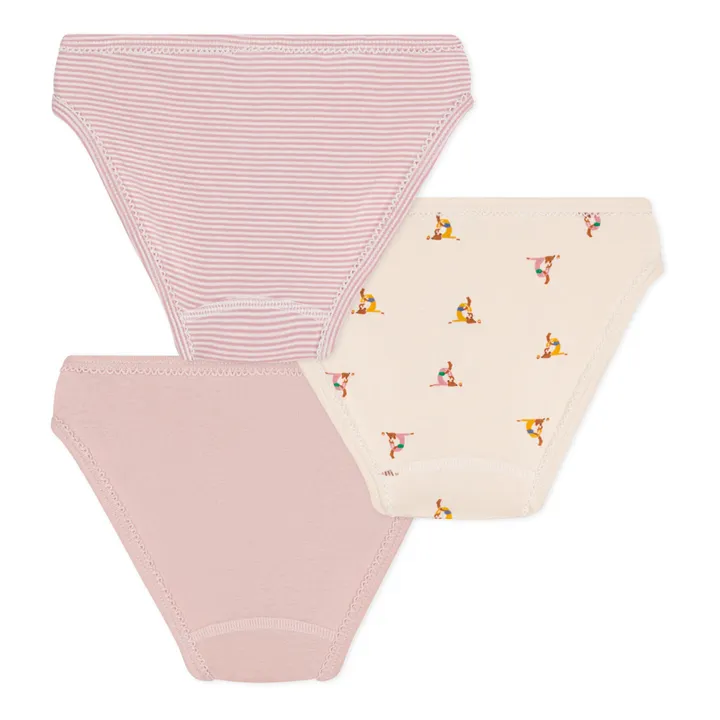 Petit Bateau Lot 3 Culottes Ecureuils | Rose