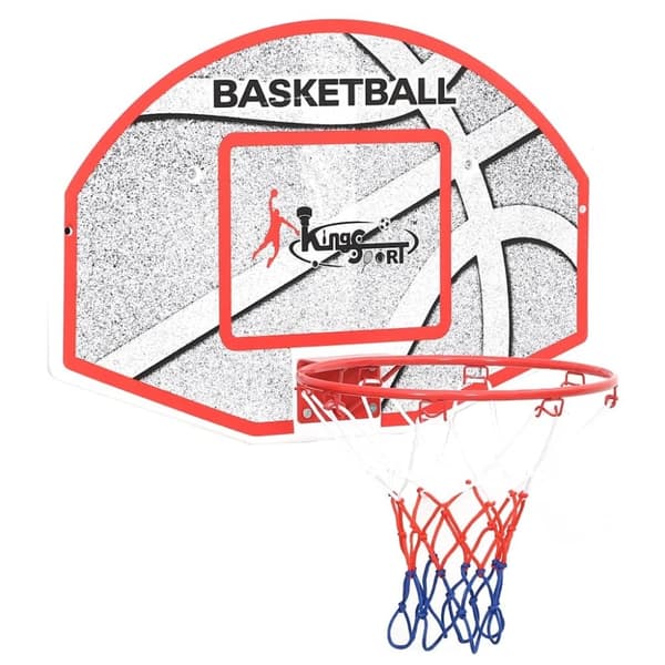 vidaXL Veggmontert basketballsett 5 deler 66x44,5 cm