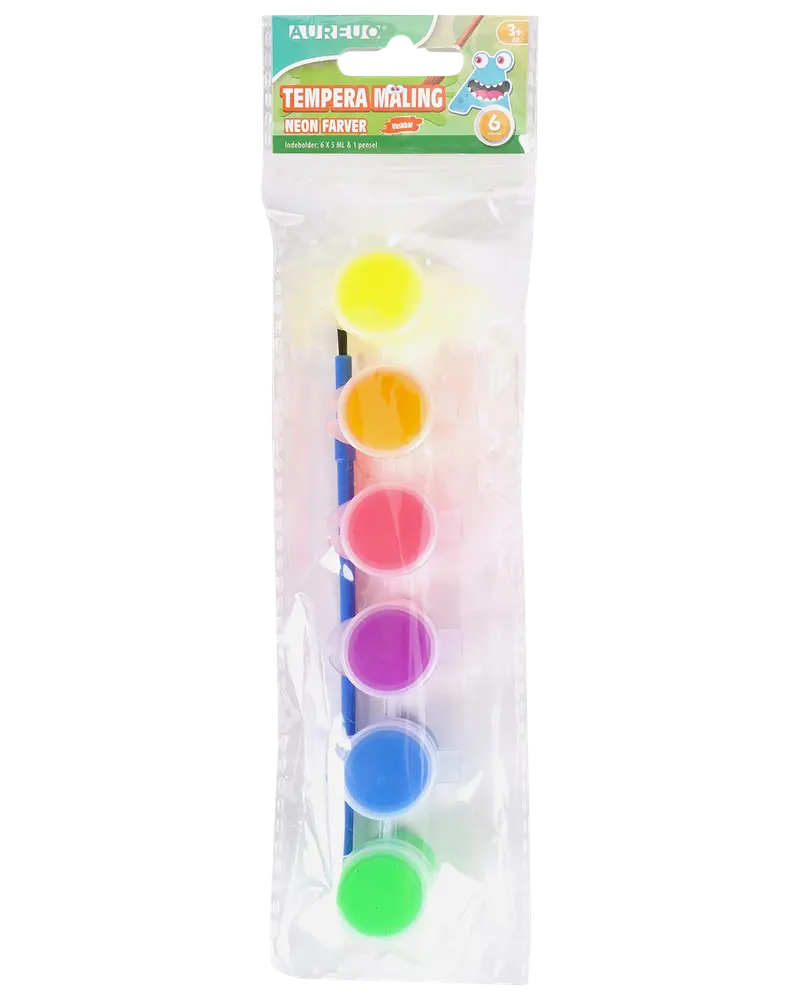 AUREUO Temperamaling 6 stk. - neon