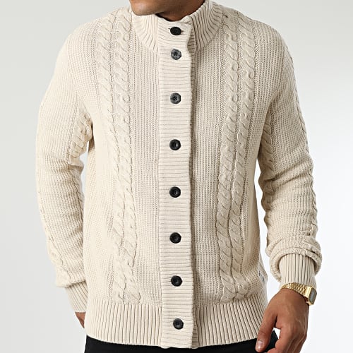 Gilet Coted Knit 12215817 Beige