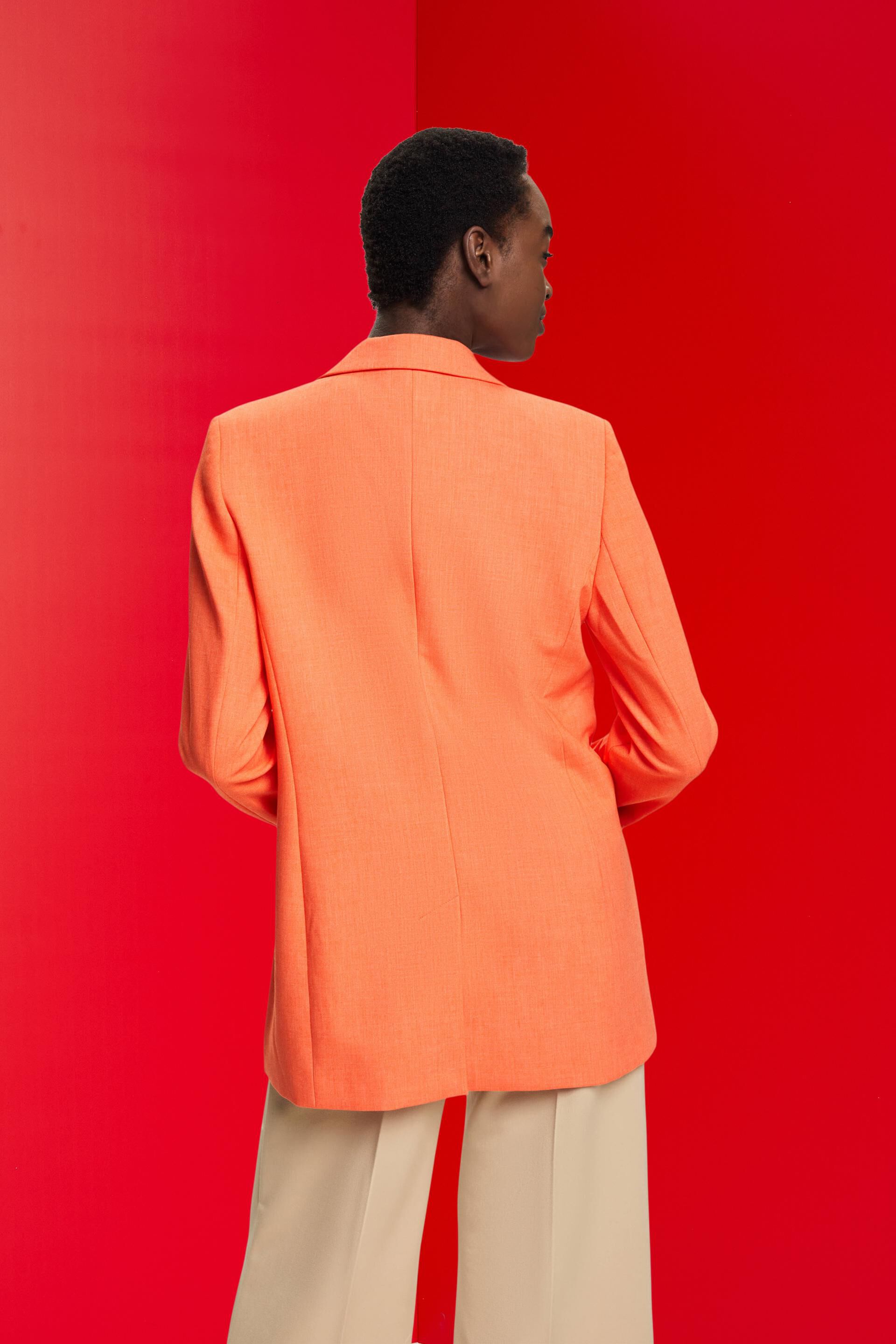 Veste de tailleur oversize au boutonnage croisé