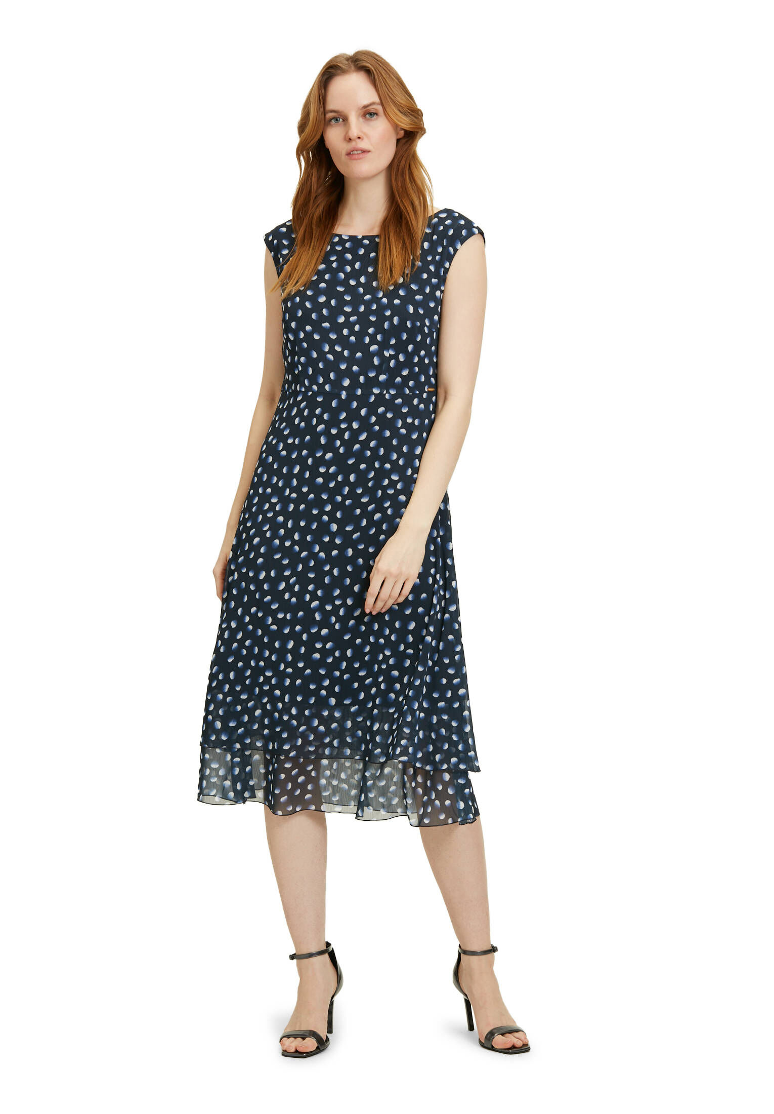 Betty & Co| Damen Midikleid mit Stufen