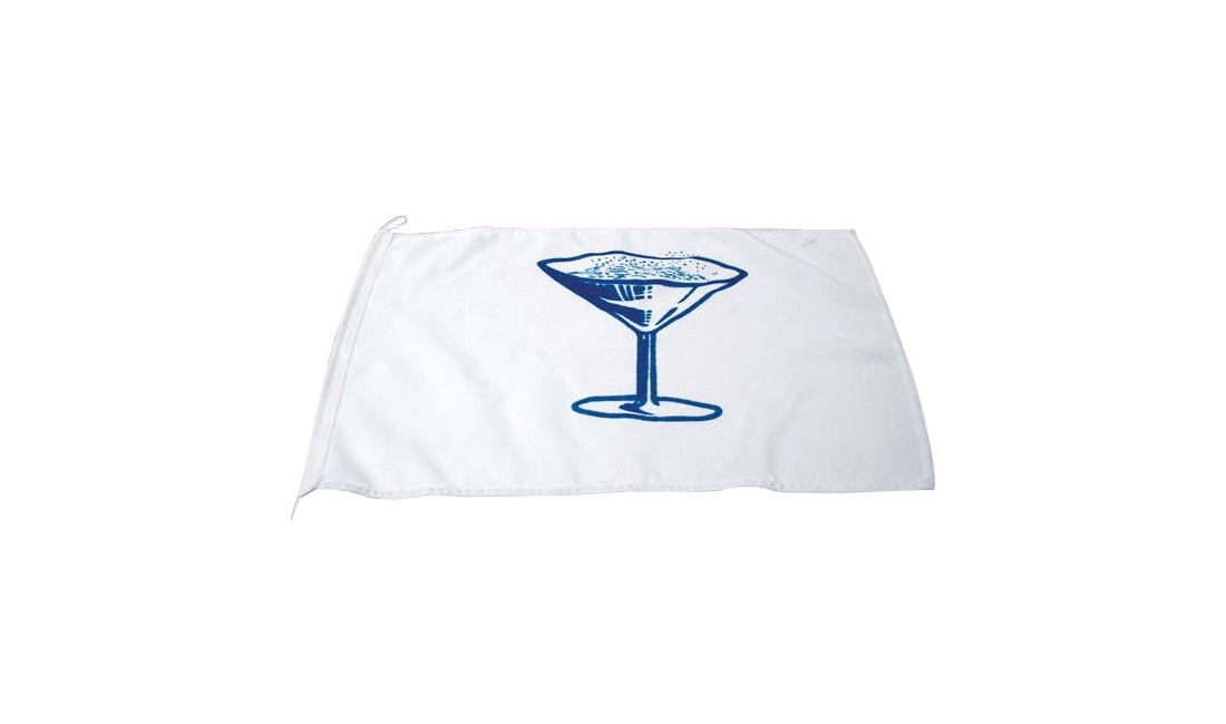 Humør-flag champagneflag 30x45cm