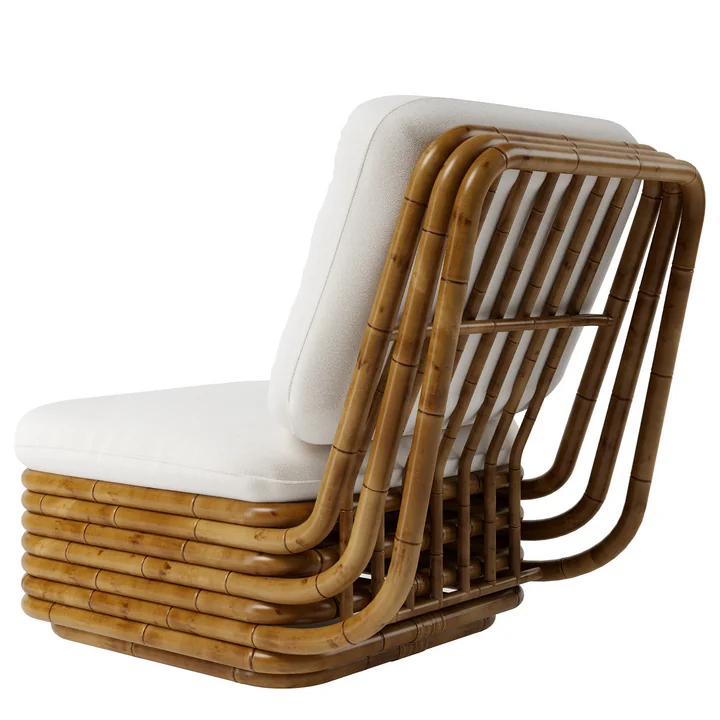 Gubi - Bohemian 72 Outdoor Lounge Stuhl, Dedar (002, Standard)