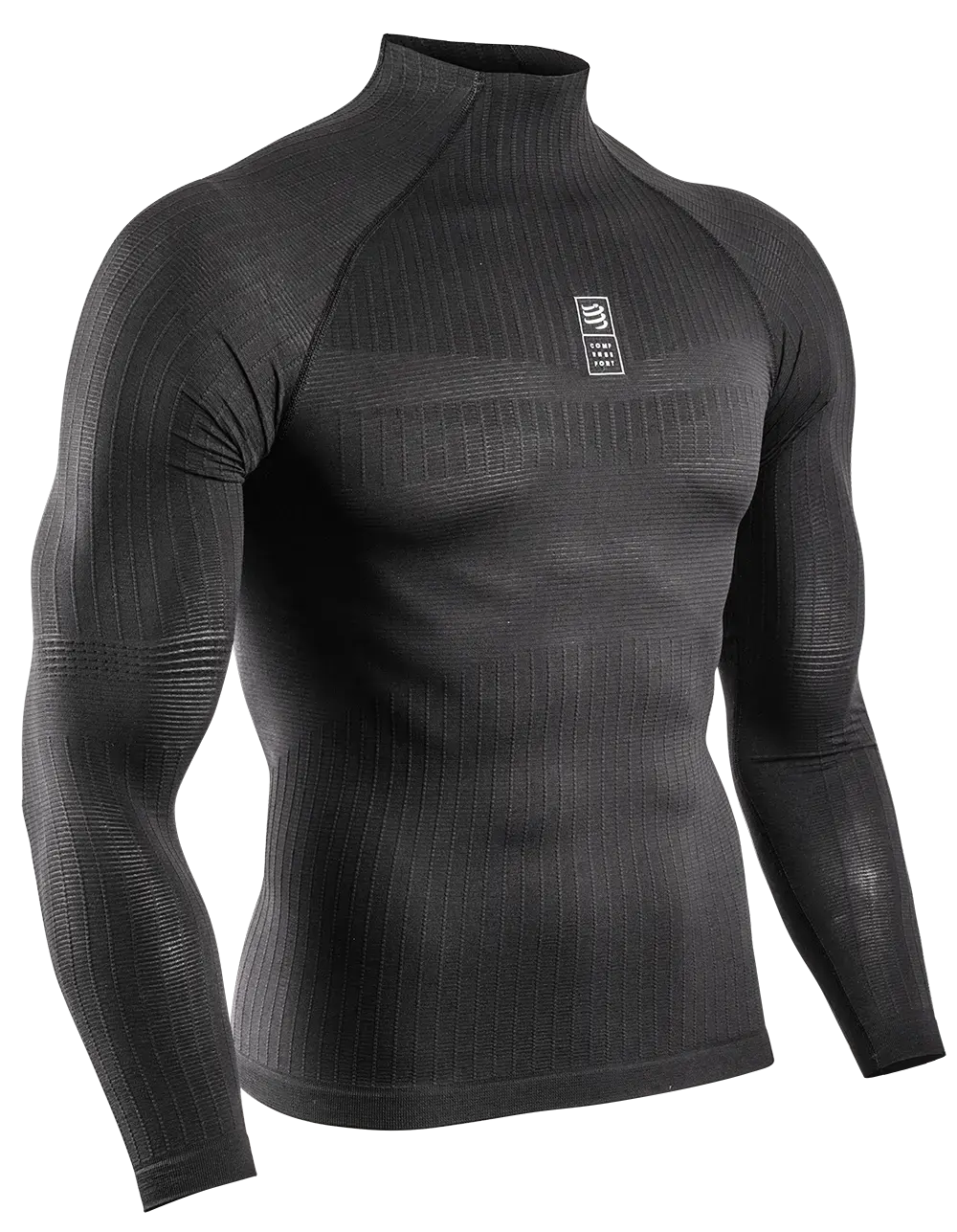 Compressport 3D Thermo 110g Thermoshirt Lange Mouwen Zwart