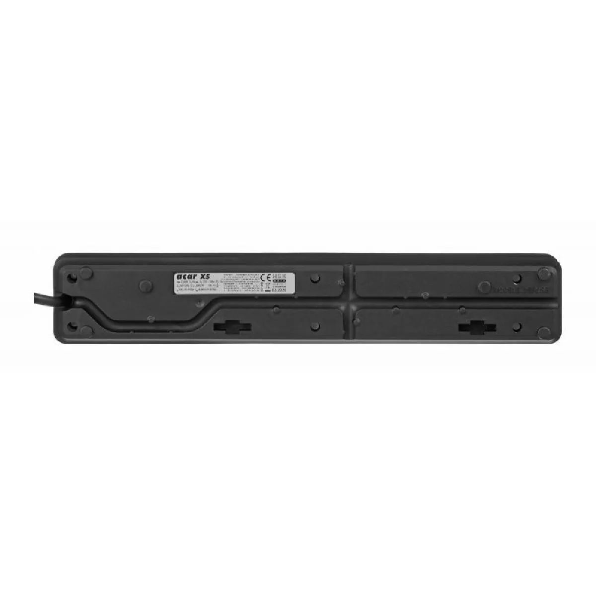 Acar X5 Multiprise - 5 m - Noir