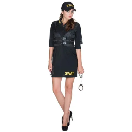 Mottoland Kostüm S.W.A.T.Lady, Größe 36, schwarz