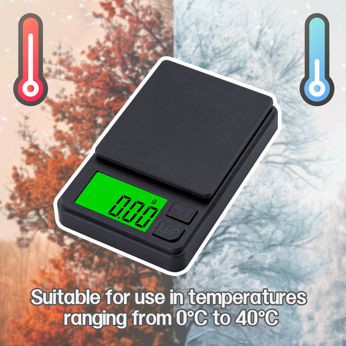 Digital kjøkkenvekt / smykkevekt 500 g / 0,01 g