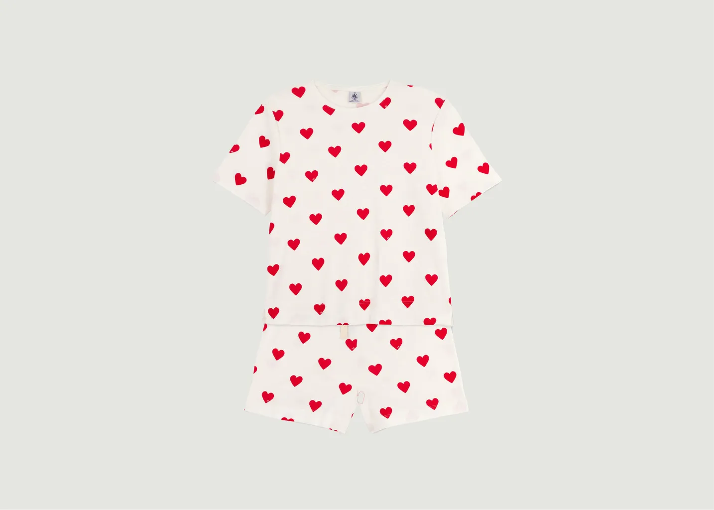 Pyjacourt cœur en coton Petit Bateau