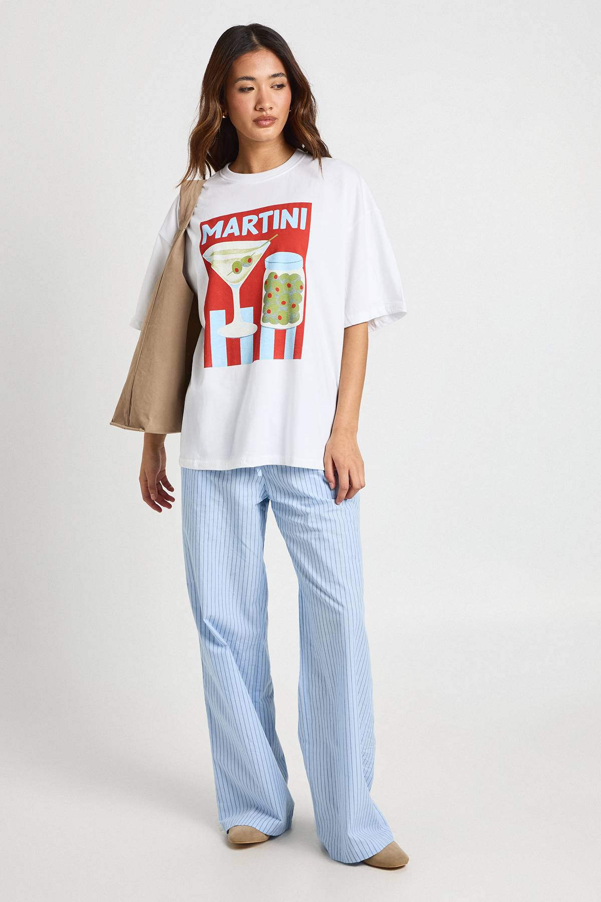 boohoo T-shirt Imprimé Martini