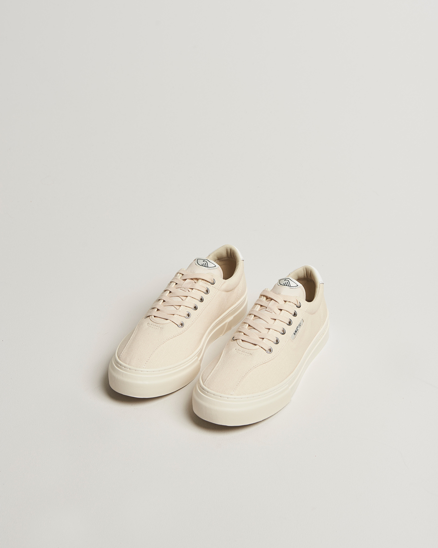 Stepney Workers Club Dellow 02 Cupsole Canvas Sneaker Ecru Raw