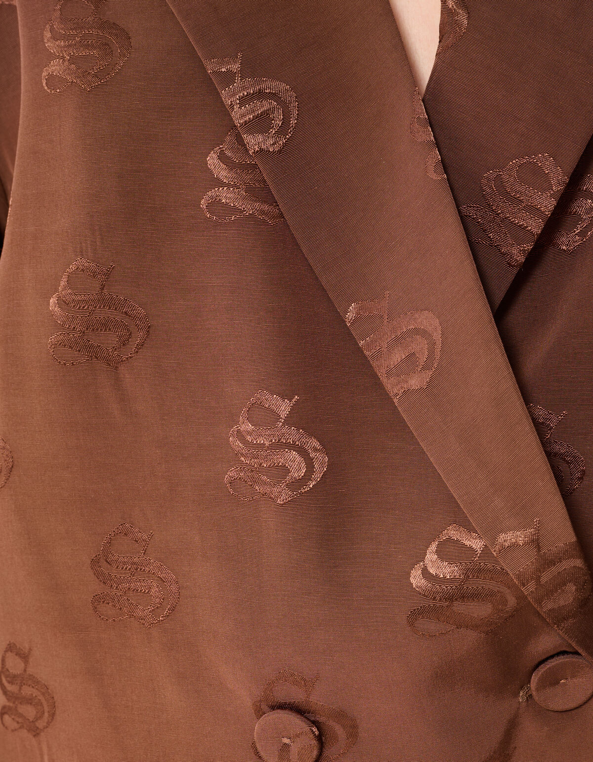 Jacquard Blazer Bruin