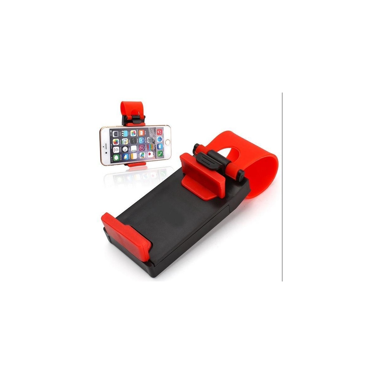 Universal mobiltelefonholder for ratt, rød